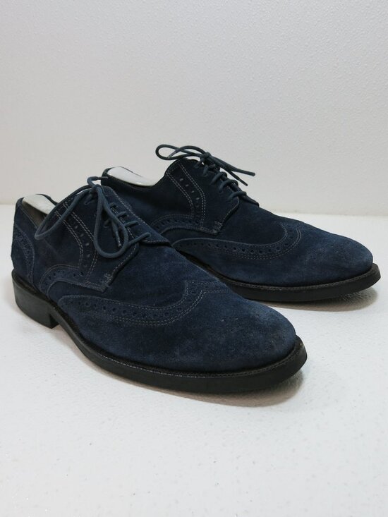 Bugatchi Suede Leather Wingtip Dress Oxfords Footwear Men\'s Shoes Italy Sz 9.5 main image 4